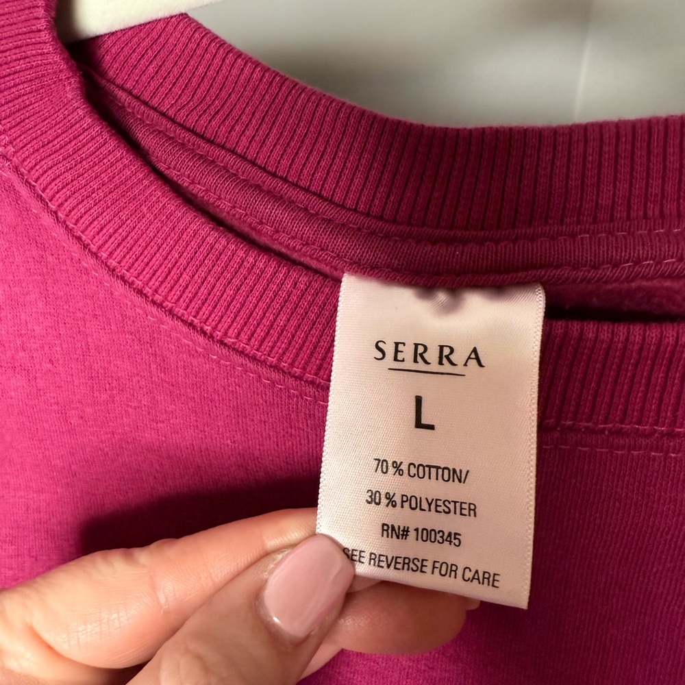 Serra Women's Sweatshirt - Berry Pink - Picture 3 of 3
